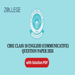 CBSE Class 10 English Communicative Question Paper 2026 with Answer Key and Solution Pdf
